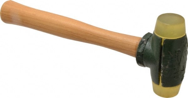 Garland - 1-1/2 Lb Head 1-1/4" Face Urethane Split Head Hammer - Wood Handle - Exact Tooling