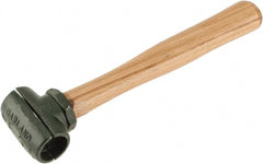 Garland - 1-1/2 Lb Head 1-1/4" Face Malleable Iron Split Head Hammer without Faces - Wood Handle - Exact Tooling