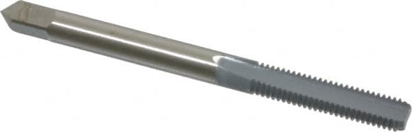 OSG - #10-32 UNF 3B 2 Flute elektraLUBE Finish High Speed Steel Straight Flute Standard Hand Tap - Bottoming, Right Hand Thread, 2-3/8" OAL, 7/8" Thread Length, H2 Limit - Exact Tooling