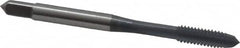 OSG - #8-32 UNC 2B 2 Flute elektraLUBE Finish High Speed Steel Straight Flute Standard Hand Tap - Plug, Right Hand Thread, 2-1/8" OAL, 3/4" Thread Length, H3 Limit - Exact Tooling