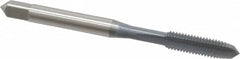OSG - #10-32 UNF 2B 2 Flute elektraLUBE Finish High Speed Steel Straight Flute Standard Hand Tap - Plug, Right Hand Thread, 2-3/8" OAL, 7/8" Thread Length, H3 Limit - Exact Tooling