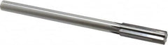 Made in USA - 0.675" Carbide-Tipped 6 Flute Chucking Reamer - Straight Flute, 9/16" Straight Shank, 2-1/4" Flute Length, 9" OAL - Exact Tooling