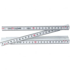 Wiha - Folding Rules Overall Length (Feet): 6.56 Graduation (Inch): 3/32 - Exact Tooling