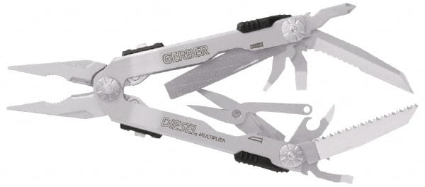 Gerber - 14 Piece, Multi-Tool Set - 6-3/8" OAL, 5" Closed Length - Exact Tooling
