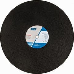 Norton - 20" Zirconia Alumina Cutoff Wheel - 5/32" Thick, 1" Arbor, 2,710 Max RPM, Use with Stationary Grinders - Exact Tooling