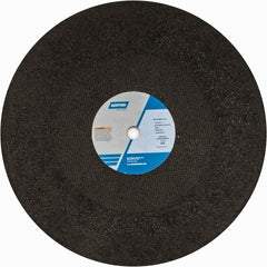 Norton - 20" Zirconia Alumina Cutoff Wheel - 3/16" Thick, 1" Arbor, 2,710 Max RPM, Use with Stationary Grinders - Exact Tooling