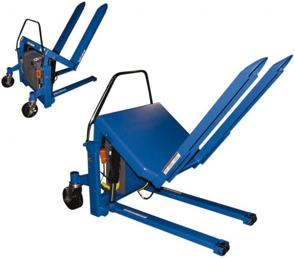 Vestil - 4,000 Lb Load Limit, Standard Portable Tilting Table - 90° Tilting Angle, 3-1/2' Low Height - Exact Tooling