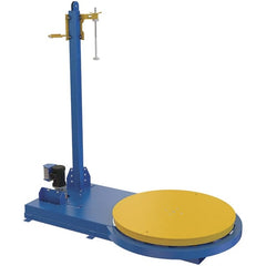 Vestil - 54 Inch Diameter, 8 to 12 Pallets per Hour, Semi Automatic, Medium Duty Stretch and Pallet Wrap Machine - 5,000 Lbs. Capacity, 3 to 12 RPM, 11 Inch High, 10 and 20 Inch Film Height - Exact Tooling