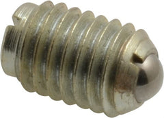 Gibraltar - 1/2-13, 0.281" Ball Diam, 3/4" Body Length, 0.072" Max Ball Reach, Threaded Ball Plunger - Steel Body, Steel Ball, 6 Lb Initial End Force, 30 Lb Final End Force - Exact Tooling