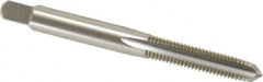 OSG - 1/4-28 UNF 4 Flute Bright Finish High Speed Steel Straight Flute Standard Hand Tap - Plug, Right Hand Thread, 2-1/2" OAL, 1" Thread Length, H1 Limit, Oversize - Exact Tooling