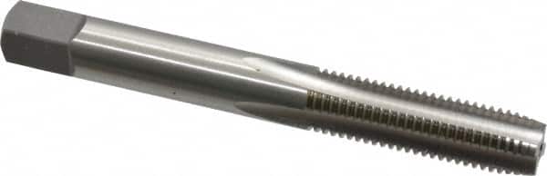 OSG - 5/16-24 UNF 4 Flute Bright Finish High Speed Steel Straight Flute Standard Hand Tap - Plug, Right Hand Thread, 2-23/32" OAL, 1-1/8" Thread Length, H1 Limit, Oversize - Exact Tooling