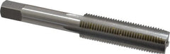 OSG - 1/2-20 UNF 4 Flute Bright Finish High Speed Steel Straight Flute Standard Hand Tap - Plug, Right Hand Thread, 3-3/8" OAL, 1-21/32" Thread Length, H1 Limit, Oversize - Exact Tooling