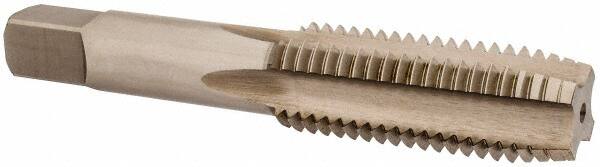 OSG - 3/4-10 UNC 4 Flute Bright Finish High Speed Steel Straight Flute Standard Hand Tap - Plug, Right Hand Thread, 4-1/4" OAL, 2" Thread Length, H1 Limit, Oversize - Exact Tooling
