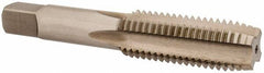OSG - 3/4-10 UNC 4 Flute Bright Finish High Speed Steel Straight Flute Standard Hand Tap - Plug, Right Hand Thread, 4-1/4" OAL, 2" Thread Length, H1 Limit, Oversize - Exact Tooling