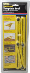 General - 1 mm Graduation, Glass filled Nylon Angle Template Tool - 6-3/4 Inch Base Length - Exact Tooling