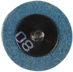 Tru-Maxx - 1-1/2" Disc Diam, 40 Grit, Zirconia Alumina Quick Change Disc - Type R Attaching System, Coated, Blue, Coarse Grade, 20,000 RPM - Exact Tooling