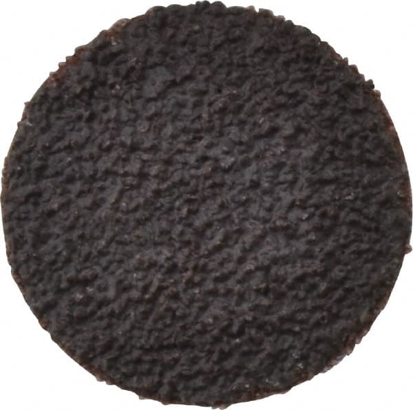 Tru-Maxx - 1" Disc Diam, 40 Grit, Aluminum Oxide Quick Change Disc - Type R Attaching System, Coated, Brown, Coarse Grade, 30,000 RPM - Exact Tooling