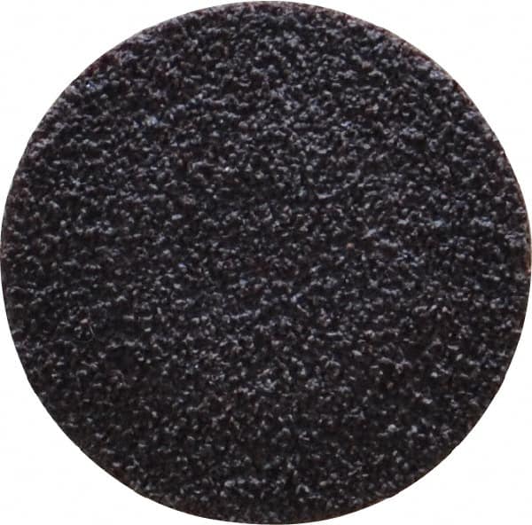 Tru-Maxx - 1" Disc Diam, 80 Grit, Aluminum Oxide Quick Change Disc - Type R Attaching System, Coated, Brown, Medium Grade, 30,000 RPM - Exact Tooling