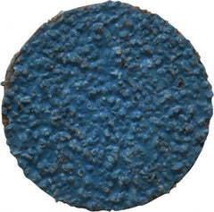 Tru-Maxx - 1" Disc Diam, 36 Grit, Zirconia Alumina Quick Change Disc - Type R Attaching System, Coated, Blue, Very Coarse Grade, 20,000 RPM - Exact Tooling