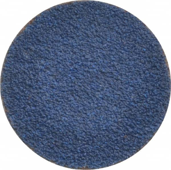 Tru-Maxx - 1" Disc Diam, 80 Grit, Zirconia Alumina Quick Change Disc - Type R Attaching System, Coated, Blue, Medium Grade, 20,000 RPM - Exact Tooling