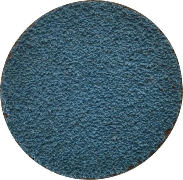 Tru-Maxx - 1-1/2" Disc Diam, 60 Grit, Zirconia Alumina Quick Change Disc - Type R Attaching System, Coated, Blue, Medium Grade, 20,000 RPM - Exact Tooling