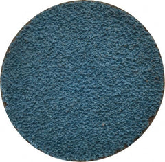 Tru-Maxx - 1-1/2" Disc Diam, 60 Grit, Zirconia Alumina Quick Change Disc - Type R Attaching System, Coated, Blue, Medium Grade, 20,000 RPM - Exact Tooling