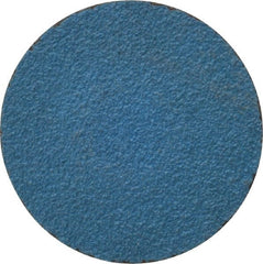 Tru-Maxx - 1-1/2" Disc Diam, 80 Grit, Zirconia Alumina Quick Change Disc - Type R Attaching System, Coated, Blue, Medium Grade, 20,000 RPM - Exact Tooling