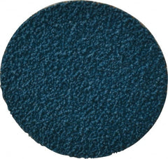 Tru-Maxx - 2" Disc Diam, 40 Grit, Zirconia Alumina Quick Change Disc - Type R Attaching System, Coated, Blue, Coarse Grade, 20,000 RPM - Exact Tooling
