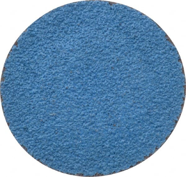 Tru-Maxx - 2" Disc Diam, 50 Grit, Zirconia Alumina Quick Change Disc - Type R Attaching System, Coated, Blue, Coarse Grade, 20,000 RPM - Exact Tooling