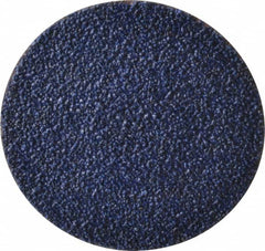 Tru-Maxx - 3" Disc Diam, 36 Grit, Zirconia Alumina Quick Change Disc - Type R Attaching System, Coated, Blue, Very Coarse Grade, 20,000 RPM - Exact Tooling