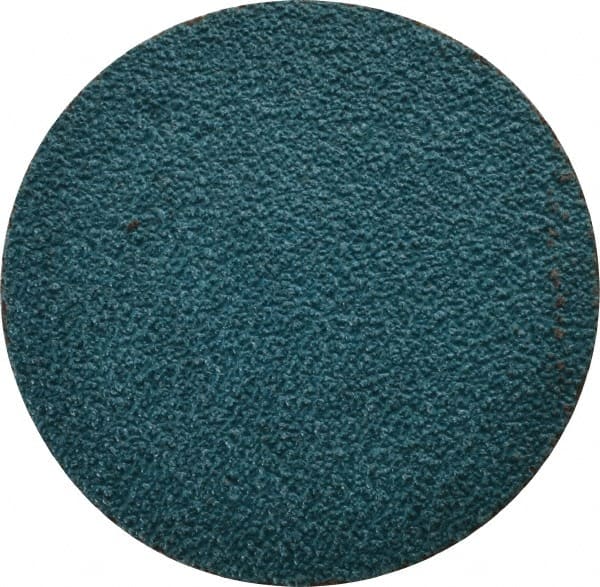 Tru-Maxx - 3" Disc Diam, 40 Grit, Zirconia Alumina Quick Change Disc - Type R Attaching System, Coated, Blue, Coarse Grade, 20,000 RPM - Exact Tooling