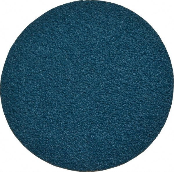 Tru-Maxx - 3" Disc Diam, 50 Grit, Zirconia Alumina Quick Change Disc - Type R Attaching System, Coated, Blue, Coarse Grade, 20,000 RPM - Exact Tooling