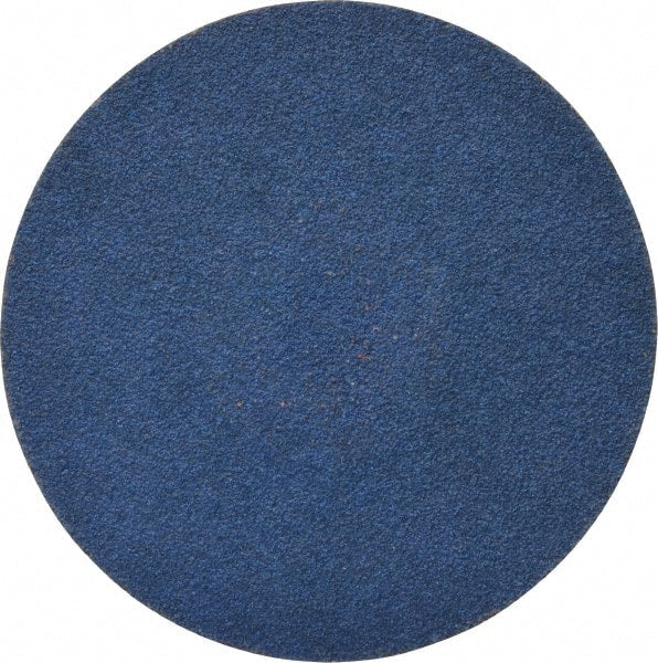 Tru-Maxx - 3" Disc Diam, 80 Grit, Zirconia Alumina Quick Change Disc - Type R Attaching System, Coated, Blue, Medium Grade, 20,000 RPM - Exact Tooling