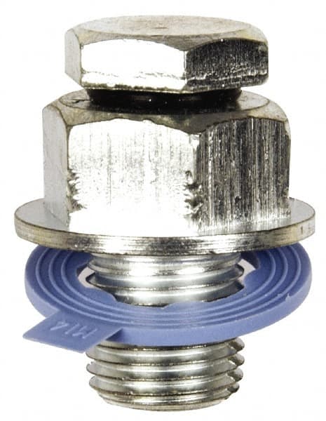 Dorman - Single Oversized Piggybacked Oil Drain Plug with Gasket - 1/2-20" Thread - Exact Tooling