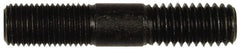 Dorman - 7/16-20 Long Thread, 7/16-14 Short Thread, 2-1/4" OAL Unequal Double Threaded Stud - Steel, Black Oxide Finish, 3/4" Long Thread Length, 3/4" Short Thread Length - Exact Tooling