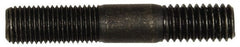 Dorman - 7/16-20 Long Thread, 7/16-14 Short Thread, 2-1/2" OAL Unequal Double Threaded Stud - Steel, Black Oxide Finish, 1" Long Thread Length, 13/16" Short Thread Length - Exact Tooling