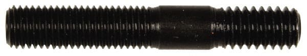 Dorman - 5/16-24 Long Thread, 5/16-18 Short Thread, 2" OAL Unequal Double Threaded Stud - Steel, Black Oxide Finish, 1" Long Thread Length, 9/16" Short Thread Length - Exact Tooling