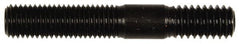 Dorman - 5/16-24 Long Thread, 5/16-18 Short Thread, 2" OAL Unequal Double Threaded Stud - Steel, Black Oxide Finish, 1" Long Thread Length, 9/16" Short Thread Length - Exact Tooling