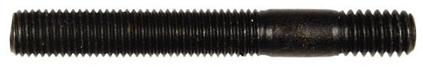 Dorman - 5/16-24 Long Thread, 5/16-18 Short Thread, 2-1/2" OAL Unequal Double Threaded Stud - Steel, Black Oxide Finish, 1-1/2" Long Thread Length, 1/2" Short Thread Length - Exact Tooling
