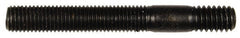 Dorman - 5/16-24 Long Thread, 5/16-18 Short Thread, 2-1/2" OAL Unequal Double Threaded Stud - Steel, Black Oxide Finish, 1-1/2" Long Thread Length, 1/2" Short Thread Length - Exact Tooling
