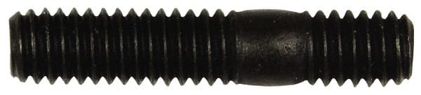 Dorman - 5/16-18 1-1/2" OAL Unequal Double Threaded Stud - Steel, Black Oxide Finish, 7/8" Long Thread Length, 7/16" Short Thread Length - Exact Tooling