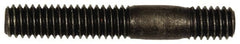 Dorman - 5/16-18 2" OAL Unequal Double Threaded Stud - Steel, Black Oxide Finish, 1" Long Thread Length, 7/16" Short Thread Length - Exact Tooling