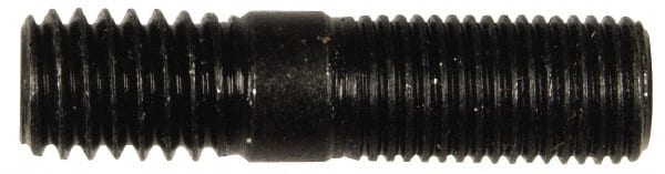 Dorman - 3/8-24 Long Thread, 3/8-16 Short Thread, 1-1/2" OAL Unequal Double Threaded Stud - Steel, 3/4" Long Thread Length, 1/2" Short Thread Length - Exact Tooling