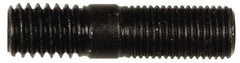 Dorman - 3/8-24 Long Thread, 3/8-16 Short Thread, 1-1/2" OAL Unequal Double Threaded Stud - Steel, 3/4" Long Thread Length, 1/2" Short Thread Length - Exact Tooling