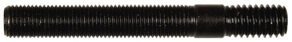 Dorman - 3/8-24 Long Thread, 3/8-16 Short Thread, 2" OAL Unequal Double Threaded Stud - Steel, Black Oxide Finish, 2" Long Thread Length, 5/8" Short Thread Length - Exact Tooling