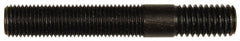 Dorman - 7/16-20 Long Thread, 7/16-14 Short Thread, 3" OAL Unequal Double Threaded Stud - Steel, Black Oxide Finish, 1-13/16" Long Thread Length, 3/4" Short Thread Length - Exact Tooling