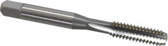 OSG - 1/4-20 UNC 3 Flute Bright Finish High Speed Steel Straight Flute Standard Hand Tap - Bottoming, Right Hand Thread, 2-1/2" OAL, 1" Thread Length, H2 Limit, Oversize - Exact Tooling