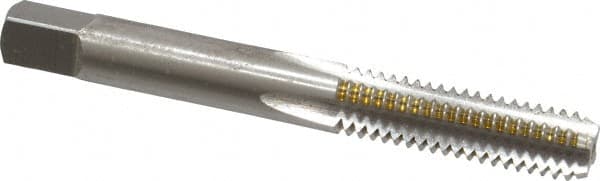 OSG - 5/16-18 UNC 4 Flute Bright Finish High Speed Steel Straight Flute Standard Hand Tap - Bottoming, Right Hand Thread, 2-23/32" OAL, 1-1/8" Thread Length, H2 Limit, Oversize - Exact Tooling
