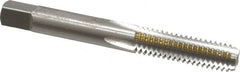 OSG - 5/16-18 UNC 4 Flute Bright Finish High Speed Steel Straight Flute Standard Hand Tap - Bottoming, Right Hand Thread, 2-23/32" OAL, 1-1/8" Thread Length, H2 Limit, Oversize - Exact Tooling