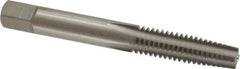 OSG - 5/16-18 UNC 4 Flute Bright Finish High Speed Steel Straight Flute Standard Hand Tap - Taper, Right Hand Thread, 2-23/32" OAL, 1-1/8" Thread Length, H2 Limit, Oversize - Exact Tooling